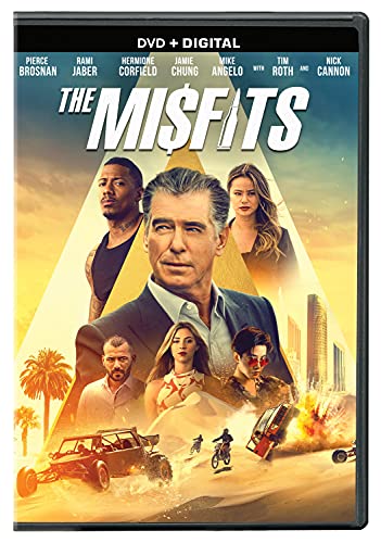 DVD cover for “The Misfits” featuring Pierce Brosnan and Rami Jaber.