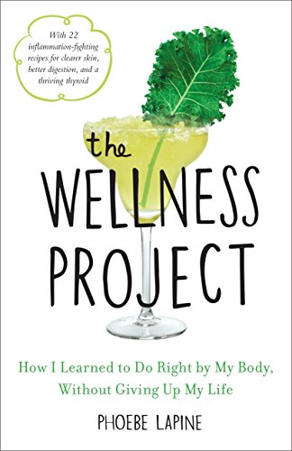 Book cover: "The Wellness Project" with a kale and lemon image.
