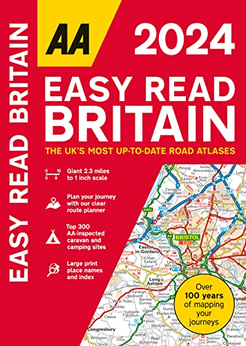 Easy Read Britain 2024 Flexibound (AA Road Atlas Britain) (UK Road Atlases)