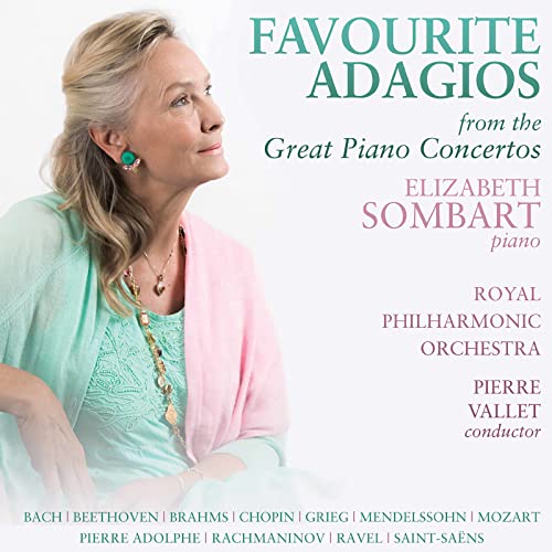CD cover featuring pianist Elizabeth Sombart and pastel colors.