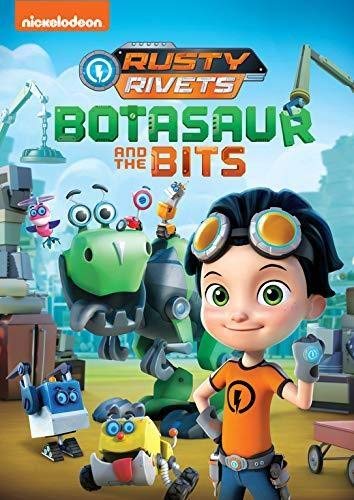 Rusty Rivets DVD cover featuring a boy and colorful robot characters.
