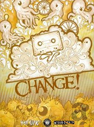 CD cover with illustrated octopuses, a cassette tape, and the word "CHANGE!".