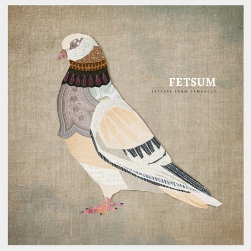 Vinyl album cover featuring a decorative pigeon on a textured background.