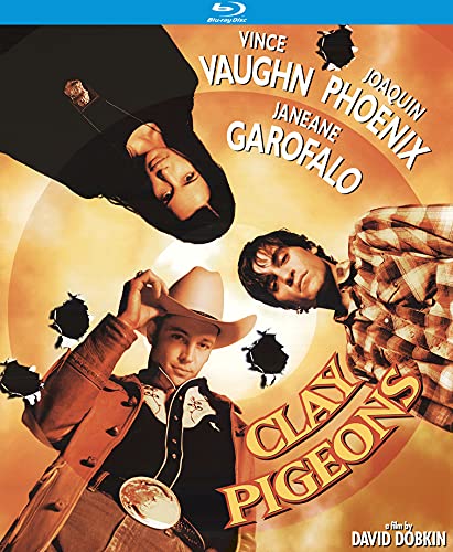 “Clay Pigeons” Blu-ray cover with Vince Vaughn, Joaquin Phoenix, and Janeane Garofalo.