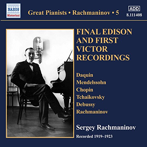 Sergey Rachmaninov - Great Pianists: Sergey Rachmaninov - Final Edison and First Victor Recordings, Vol. 5 [CD]