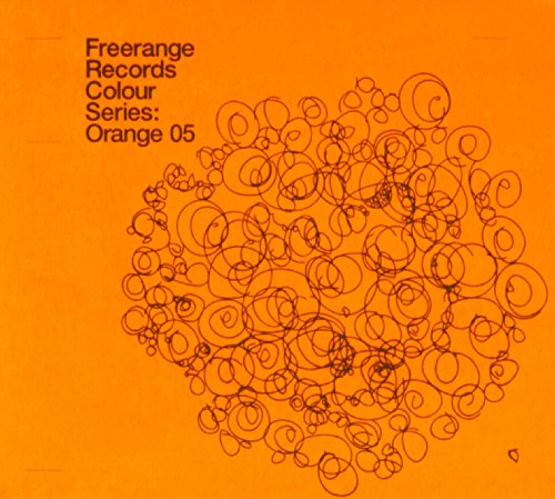 Orange CD cover with abstract, swirling line art and text.