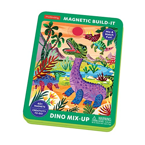 MudPuppy 9780735376809 Dino Mix-Up Dinosaurs Magnetic Game, Multicoloured, one Size