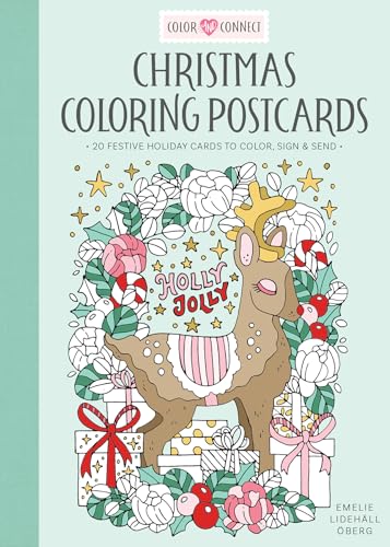 Christmas Coloring Postcards : 20 Festive Holiday Cards to Color, Sign, and Send