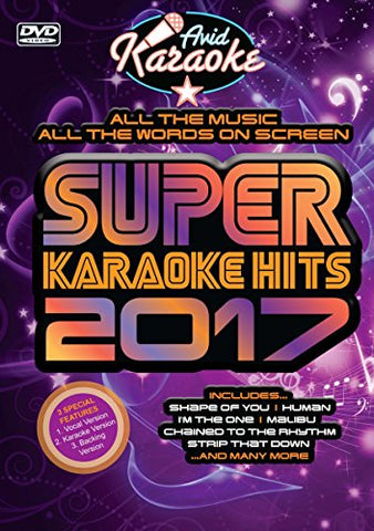 Super Karaoke Hits 2017 [DVD]