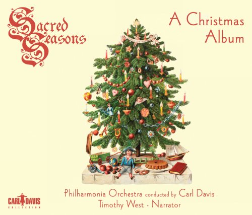 CD cover featuring a decorated Christmas tree with a child sitting beneath it.