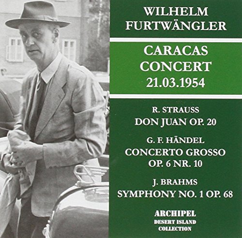 CD cover featuring Wilhelm Furtwängler in a suit and hat, concert details listed.