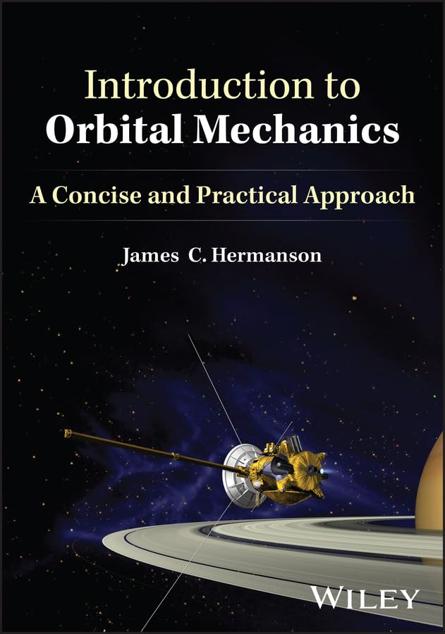 Book cover: “Introduction to Orbital Mechanics” with a spacecraft image.