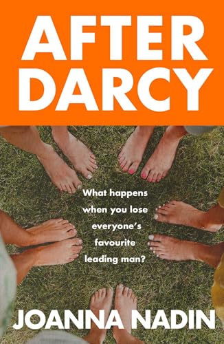 Book cover: "After Darcy" with feet on grass and author Joanna Nadim.
