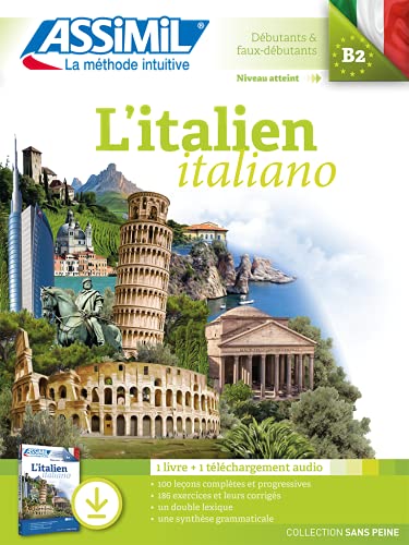 Digital language learning product, likely a download package for Italian language course materials.
