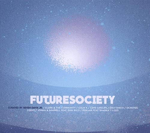 CD cover for Seven Davis Jr.'s “Future Society” with blue and pink hues.