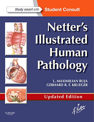Book cover: "Netter's Illustrated Human Pathology," with anatomical illustrations.