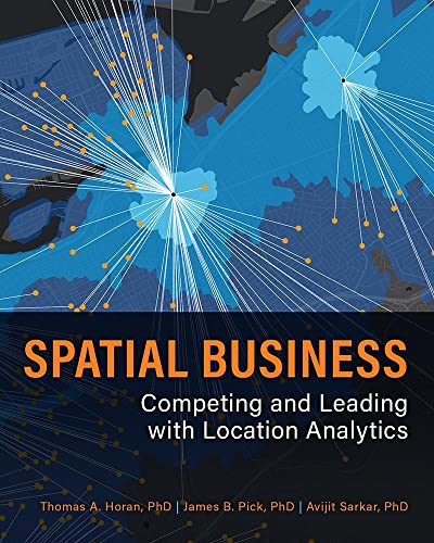 Book cover: “Spatial Business” with a map and radiating lines graphic.