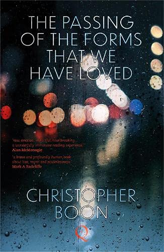 Book cover with blurred lights and title "The Passing Of The Forms...