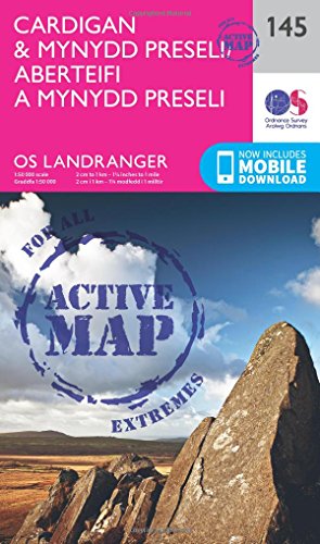 Landranger Active (145) Cardigan & Mynydd Preseli (OS Landranger Active Map)