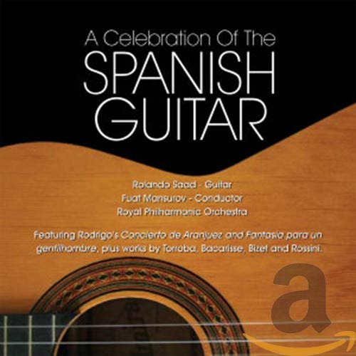 CD cover for "Celebration of Spanish Guitar" featuring a guitar image.