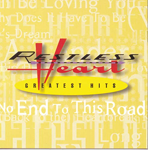CD cover for Restless Heart’s “Greatest Hits” with yellow background.