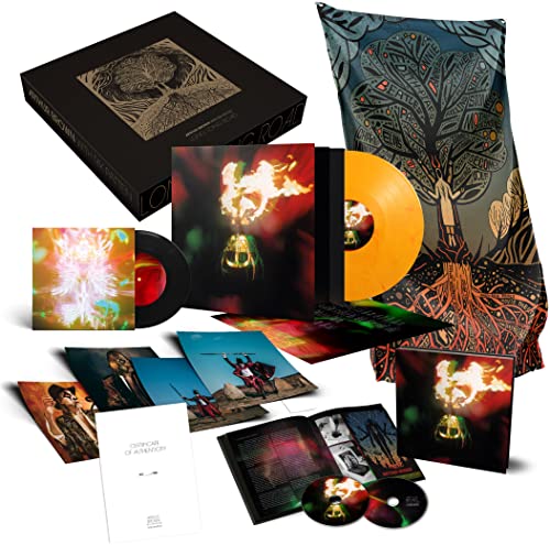 Arthur Brown’s “Long Long Road” vinyl box set with artwork and records.
