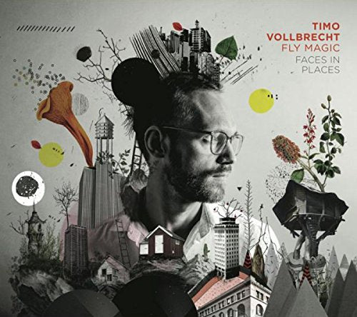 CD cover: man with buildings and plants emerging from his head.