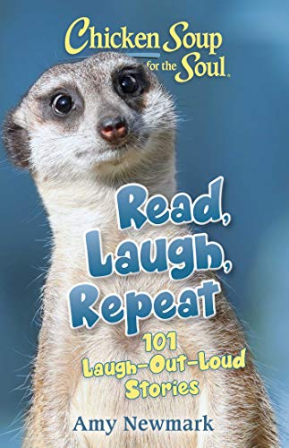 Book cover featuring a meerkat and the title "Read, Laugh, Repeat.