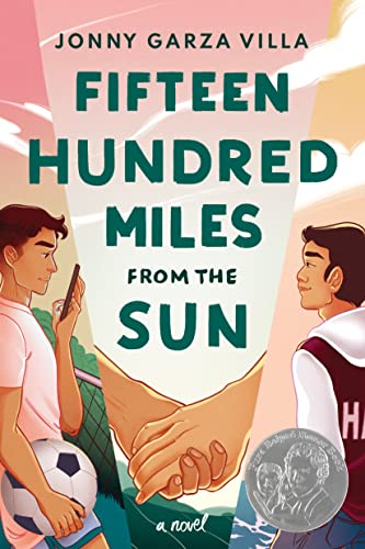 Book cover depicting two young men reaching for each other’s hands.