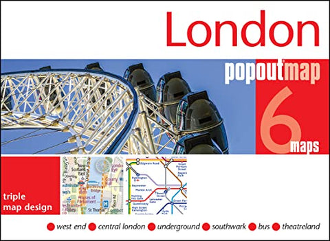 London PopOut Map: 3 PopOut maps in one handy, pocket-size format