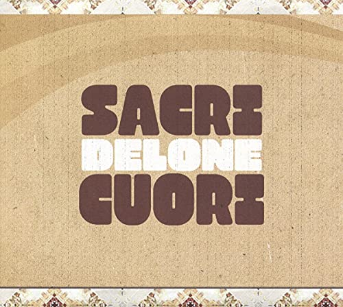 CD cover with brown text "Sacri Cuori - Delone" on a tan background.