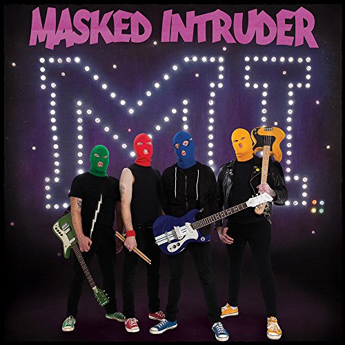 CD cover for Masked Intruder’s “M.I” featuring four masked musicians.