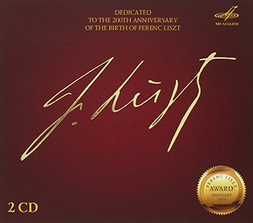 Red CD cover with gold script signature and award seal.