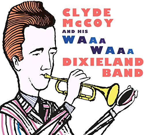 Clyde McCoy portrait playing trumpet, album cover for Dixieland Band CD.