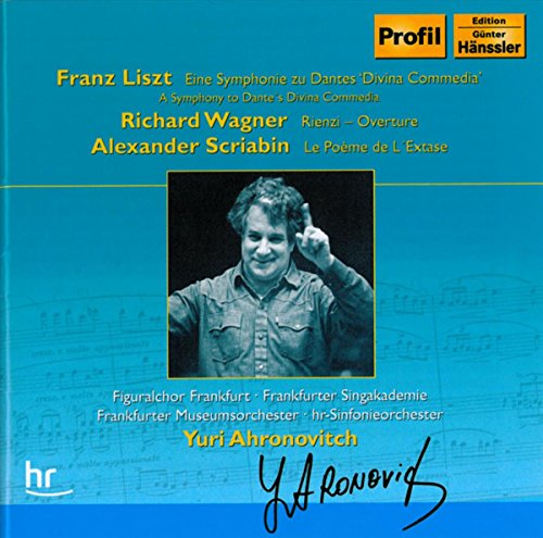 CD cover featuring conductor Yuri Ahronovitch and musical scores.