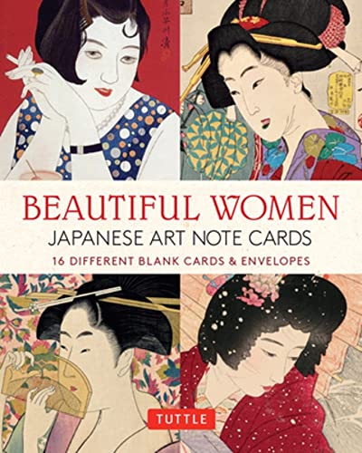 Beautiful Women in Japanese Art Note Cards: 16 Different Blank Cards & Envelopes: 16 Different Blank Cards with 17 Patterned Envelopes (Japanese Woodblock Prints)