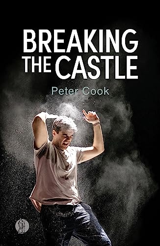Book cover: man with arms raised amidst a cloud of dust.