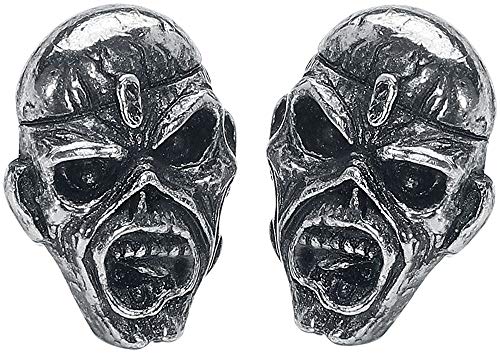 Iron Maiden Piece of Mind Earring Set Silver-Coloured