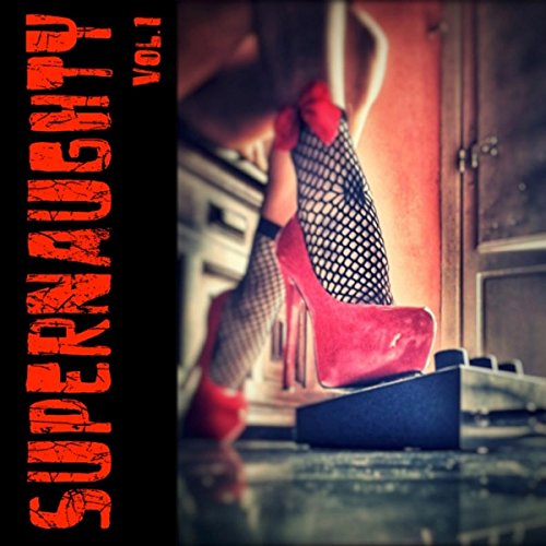 CD cover with a person in red heels and fishnet stockings.