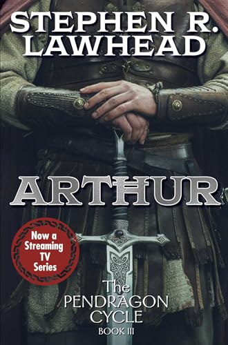 A person in medieval armor holds a sword with both hands on a book cover.