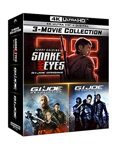 G.I. Joe 3-Movie Collection Blu-ray box set featuring Snake Eyes.
