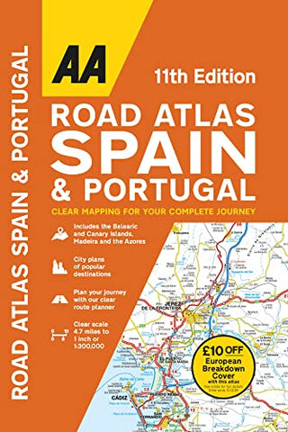 AA Road Atlas Spain & Portugal (AA Road Atlas Spain) (AA European Road Atlases)