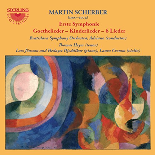 CD cover for Martin Scherber’s “Erste Syphonie” with abstract art.