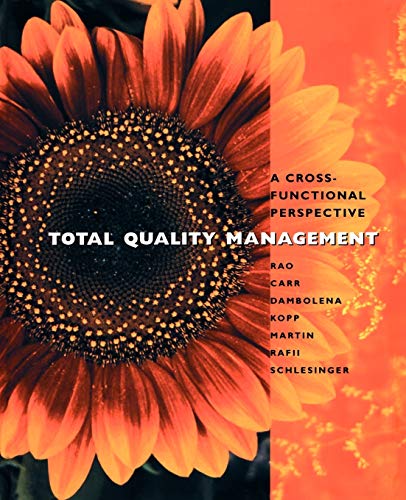 Total Quality Management: A Cross Functional Approach