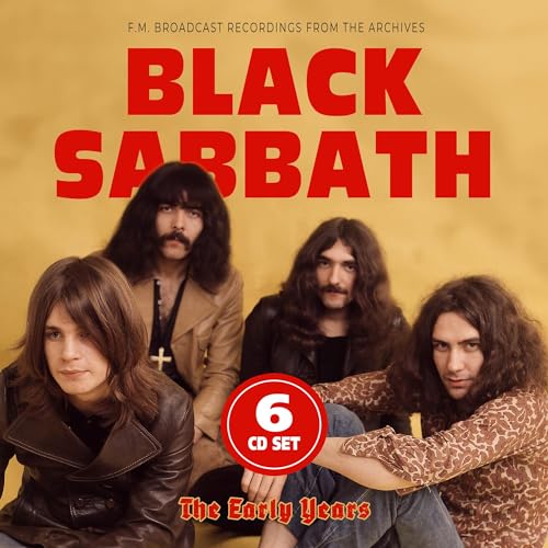 Black Sabbath album cover featuring the band members from the early years.