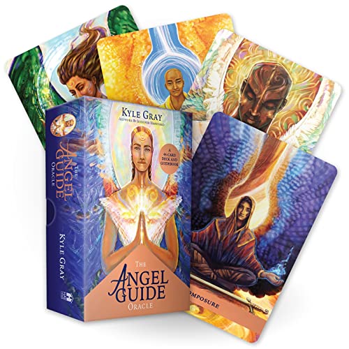 Boxed set containing 44 cards and guidebook with angel illustrations and spiritual guidance.