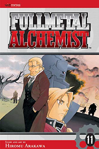 Fullmetal Alchemist volume 11 cover: characters and a desolate landscape.