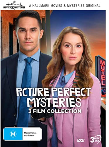 DVD cover for "Picture Perfect Mysteries 3 Film Collection" with two actors.
