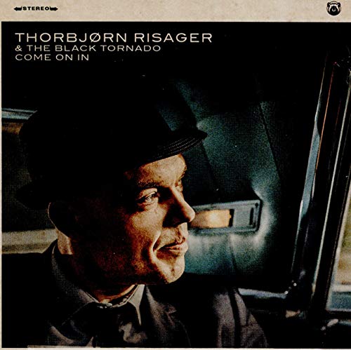 Album cover for "Come On In" by Thorbjørn Risager, featuring a man in a hat.