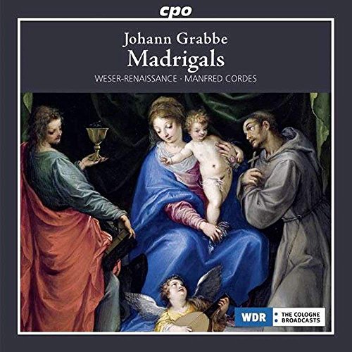 CD cover for Johann Grabbe’s “Madrigals” featuring Renaissance painting.